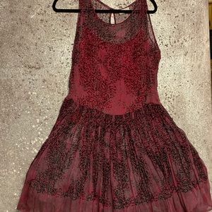 Red Valentino pink leopard print party dress